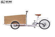 ساختار جعبه دوچرخه حمل بار سبک هلندی ضد زنگ سه چرخ بار الکتریکی