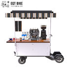 سبد دوچرخه قهوه اسکوتر برقی چهار چرخ IPX4 18KM / H