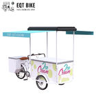 Disc Brake Ice Cream Bicycle Cart 18KM / H سه چرخه فروش بستنی