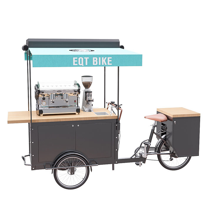 سبد خرید دوچرخه قهوه از استیل ضدزنگ با مخزن بزرگ در انبار
