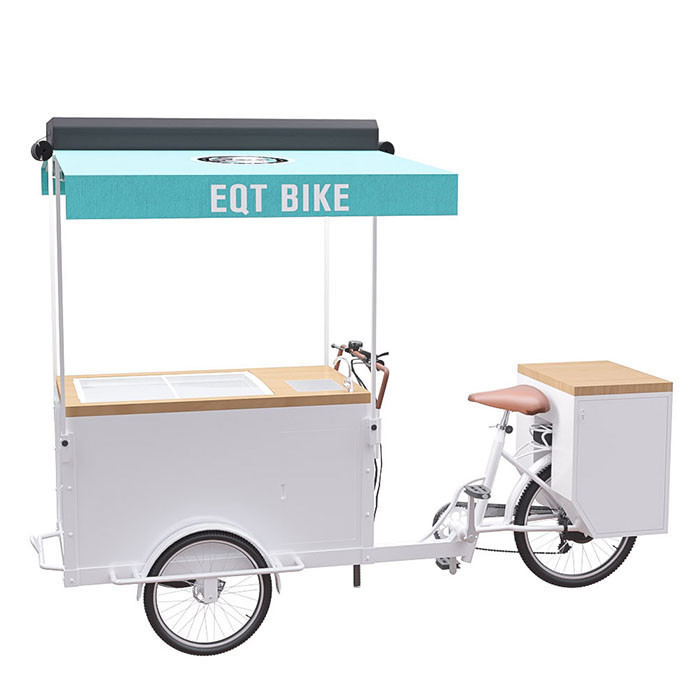 سبد خرید دوچرخه بستنی دوستانه در فضای باز سازگار با محیط زیست با ظرفیت بار بالای 300 کیلوگرم