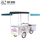 Disc Brake Ice Cream Bicycle Cart 18KM / H سه چرخه فروش بستنی